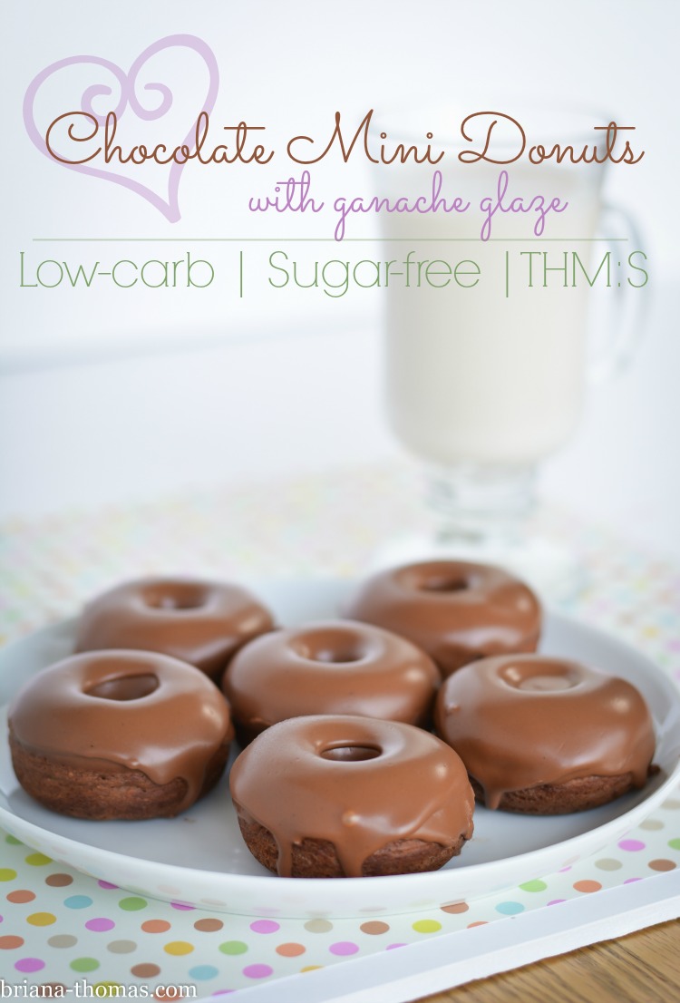 Chocolate Mini Donuts with Ganache Glaze Briana Thomas