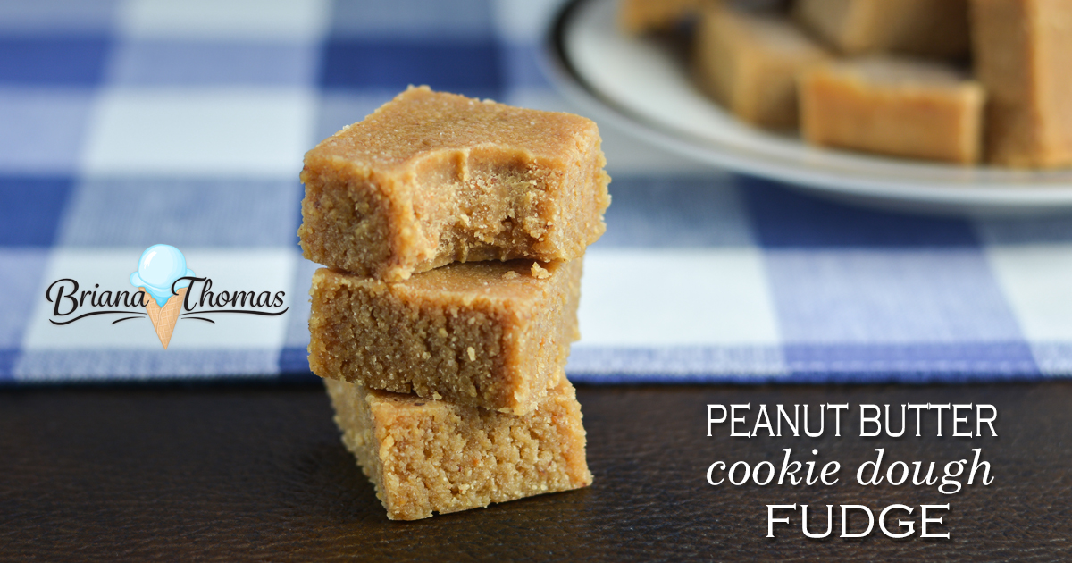 Low Carb Peanut Butter Cookie Dough Fudge so easy!